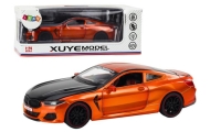 Sports Car Metal Friction Drive Openable Elements 1:24 Orange