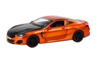 Sports Car Metal Friction Drive Openable Elements 1:24 Orange