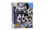 Robotas policijos automobilis Auto-Robot 2in1 Transformation, baltas