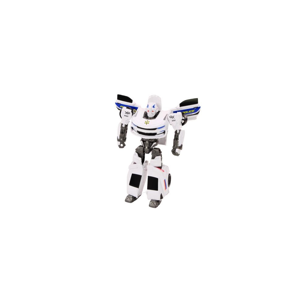Auto-Robot 2w1 Transformacja Samochód Policyjny Biały