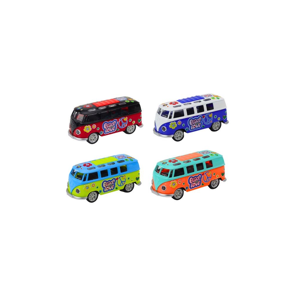 Kemperinis autobusas 1:32 Metaliniai žibintai Garsai Važiuoti atidarant duris