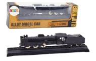 Model Kolekcjonerski Pociąg Wagon Lokomotywa 1:48 Metalowy Czarny