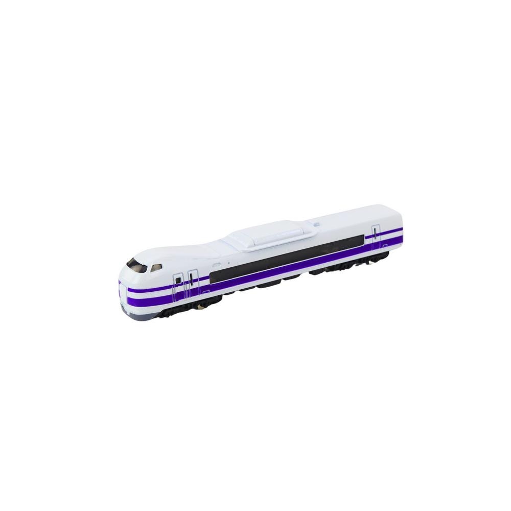 Kolekcinis geležinkelio vagono modelis 1:48 metalinis baltos ir violetinės spalvos