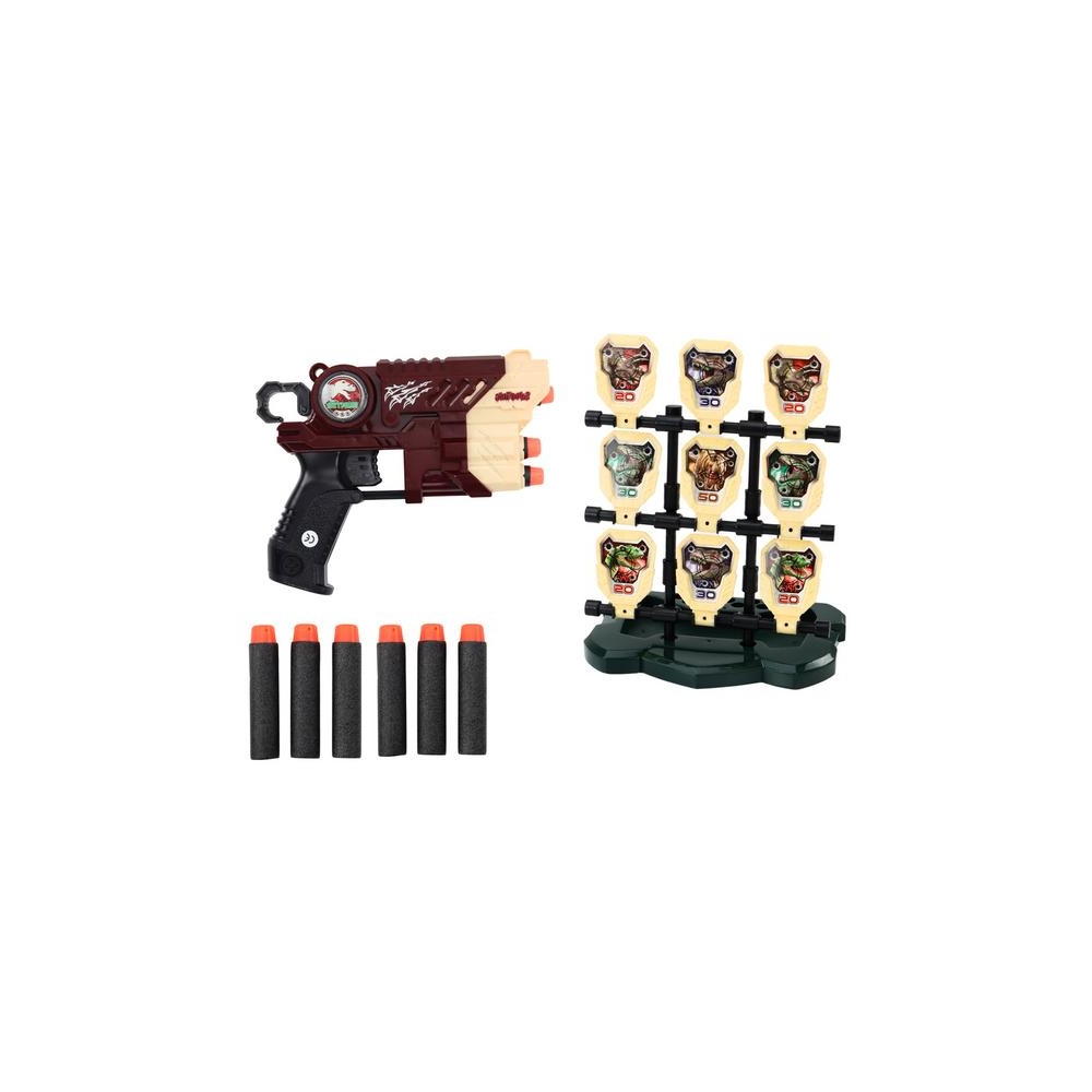 Foam Dinosaurs Brown Dinosaurs Gun With Darts Set