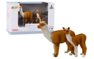 Figurka Dorosła Lama 8 cm z młodą Lamą 6 cm Zwierzęta Świata