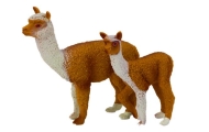 Figurka Dorosła Lama 8 cm z młodą Lamą 6 cm Zwierzęta Świata