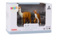 Figurka Dorosła Lama 8 cm z młodą Lamą 6 cm Zwierzęta Świata