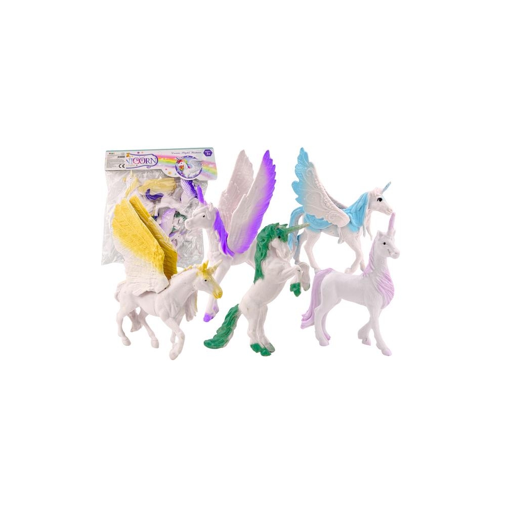 Vienaragis Pegasas Baltais sparnais Magiškas figūrėlių rinkinys 6 ele.