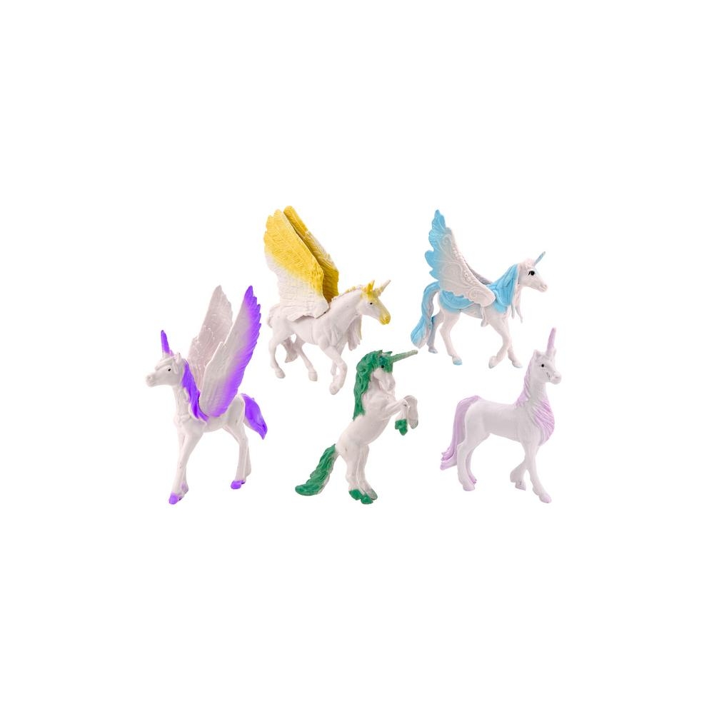 Vienaragis Pegasas Baltais sparnais Magiškas figūrėlių rinkinys 6 ele.