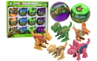 Dinosaur Rolling Eggs 12 Pieces Set Colorful