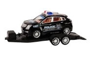Auto Pickup Policyjne Z Lawetą Naczepą Auto Terenowe Zestaw Policja