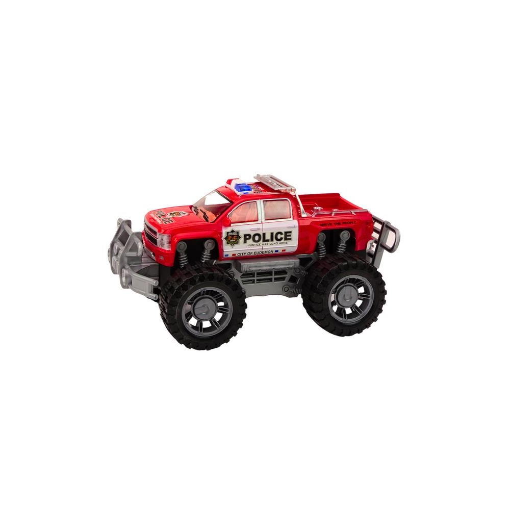 Policijos automobilis Pickup Raudonas visureigis