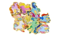Set of 20 colored magnetic baubles
