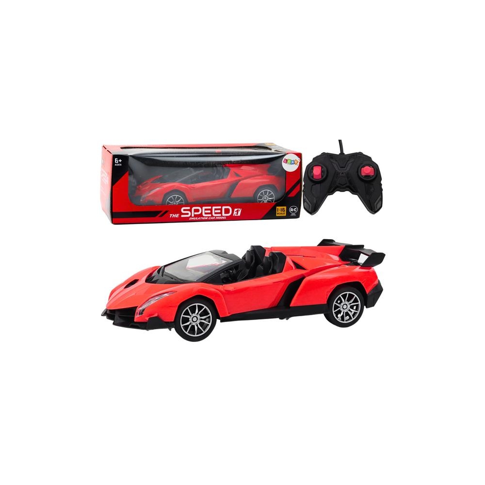 Nuotoliniu būdu valdomas RC sportinis automobilis 1:16 raudonas