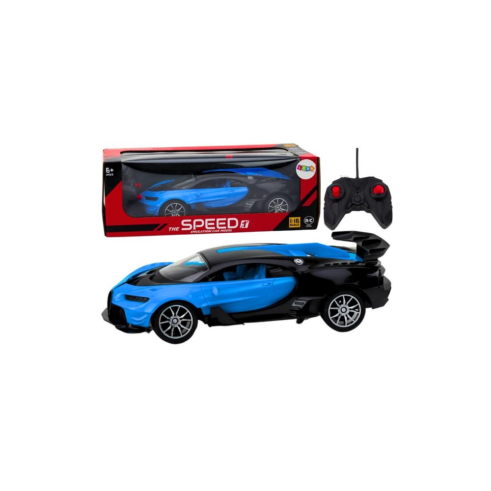 Sports Car Remote Controlled Auto RC Blue 1:16