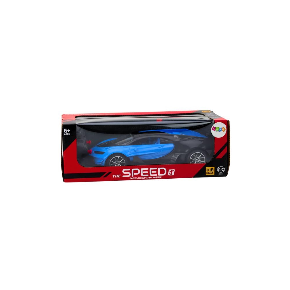 Sportinio automobilio nuotoliniu būdu valdomas „Auto RC Blue“ 1:16