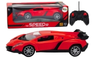 Nuotoliniu būdu valdomas sportinis automobilis raudonas 1:16 RC
