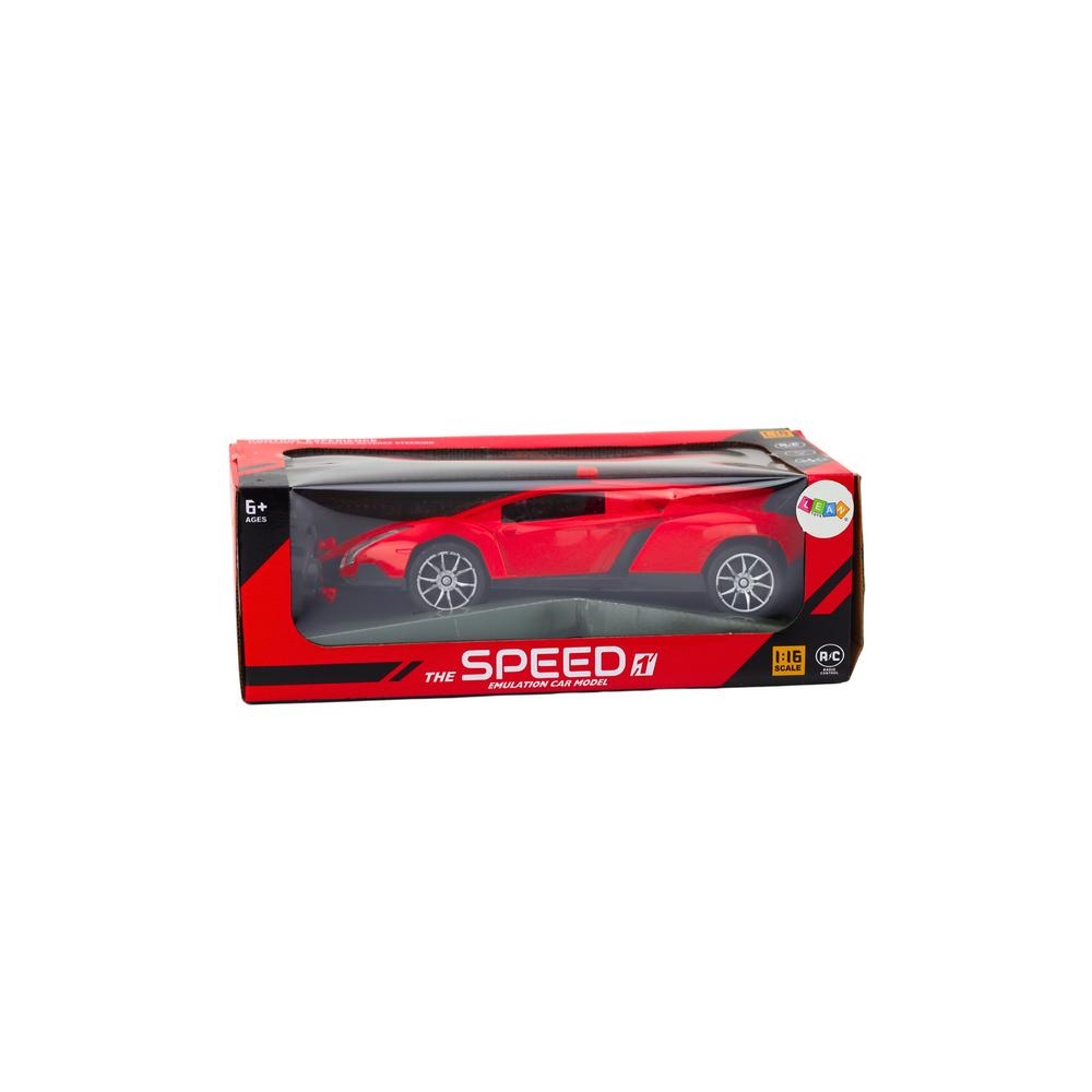 Nuotoliniu būdu valdomas sportinis automobilis raudonas 1:16 RC