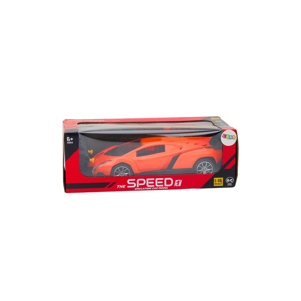 Nuotoliniu būdu valdomas sportinis automobilis Oranžinis RC automobilis 1:16