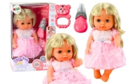 Doll In Light Pink Dress Peeing Bottle Rattle Sounds