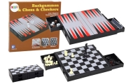 Zestaw Gier 3w1 Plansza Magnetyczna Szachy Warcaby Backgammon