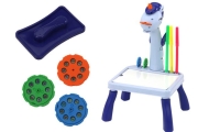 Mini projektorius Tetris stalas 2in1, Mėlynas vienaragis