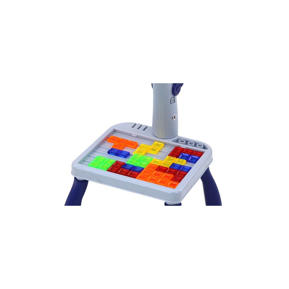 Mini projektorius Tetris stalas 2in1, Mėlynas vienaragis