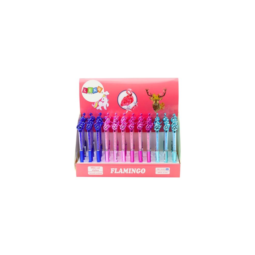 Flamingo tušinukas su mėlynu 0,7 mm užpildu 0,7 mm Mix