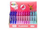 Flamingo tušinukas su mėlynu 0,7 mm užpildu 0,7 mm Mix