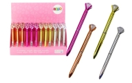 Diamond Ballpoint Pen in Shiny Blue Refill 0.7mm Mix