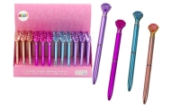 Diamond Ballpoint Pen in Matte Blue Refill 0.7mm Mix