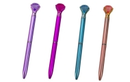 Diamond Ballpoint Pen in Matte Blue Refill 0.7mm Mix