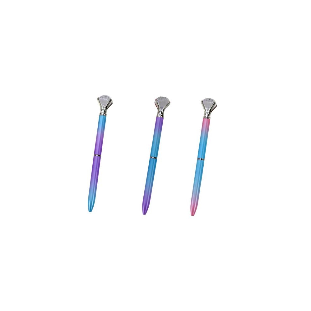 Diamond Ballpoint Pen Colorful Blue Refill 0.7mm Mix