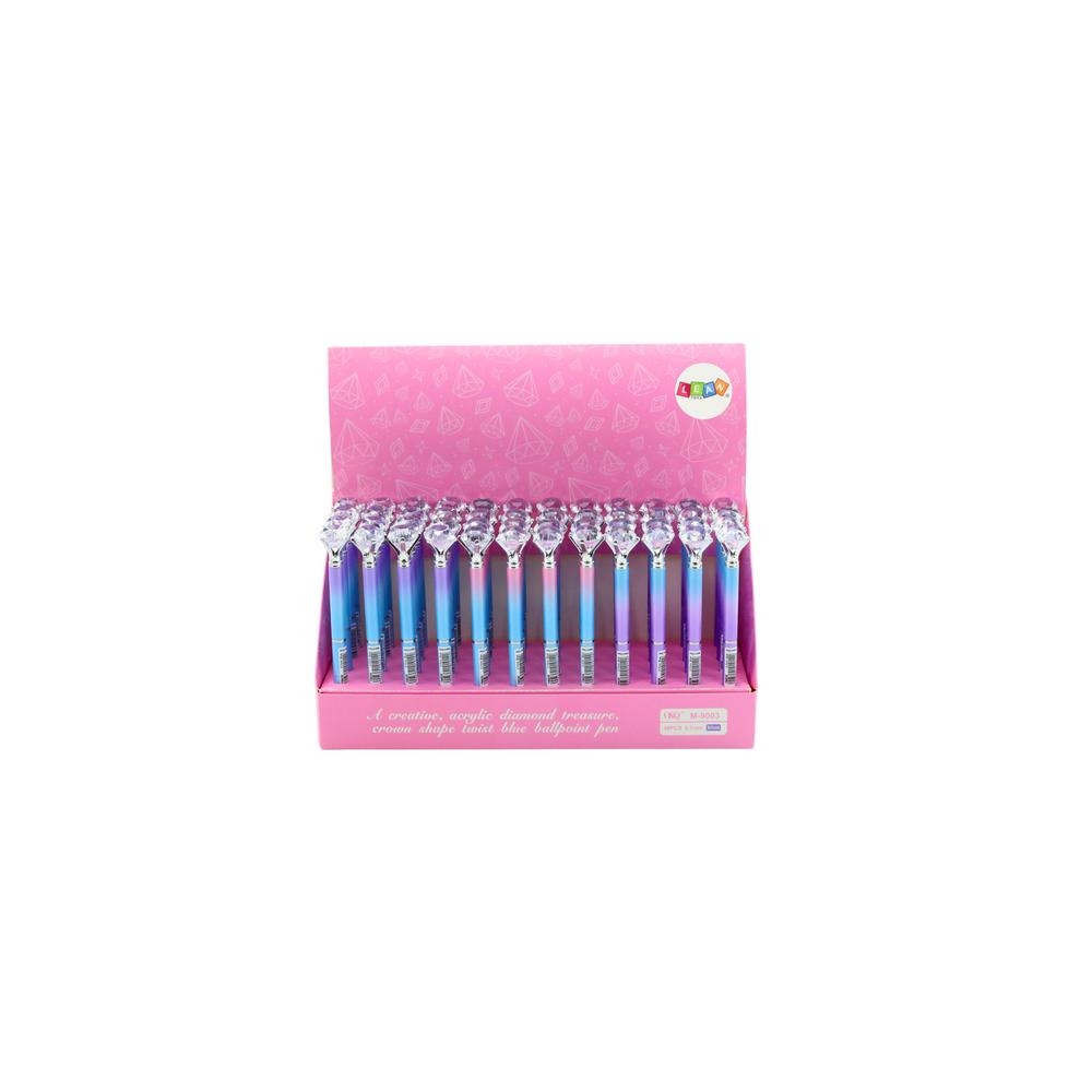 Diamond Ballpoint Pen Colorful Blue Refill 0.7mm Mix