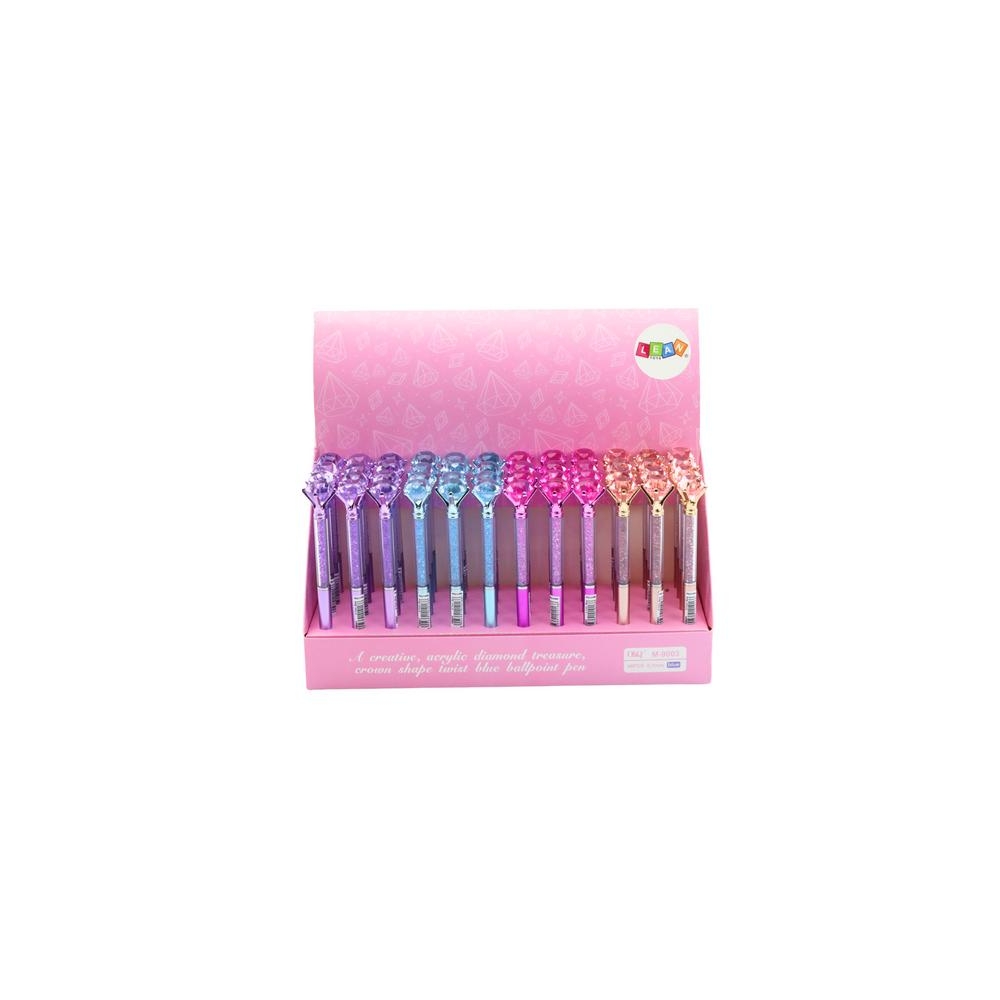 Diamond Ballpoint Pen Diamonds Blue Refill 0.7mm Mix