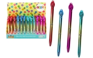 Pineapple Ballpoint Pen Shiny Gold Color Blue Refill 0.7mm Mix