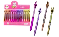 Ballpoint Pen with Hare Diamonds Blue Refill 0.7mm Mix