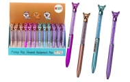 Ballpoint Pen with Dog Diamonds Blue Refill 0.7mm Mix
