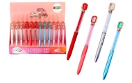 Ballpoint Pen With Crystal Diamonds Blue Refill 0.7mm Mix