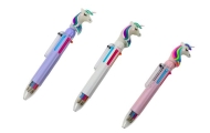 Multicolor Unicorn Automatic Pen 6 Colors Mix