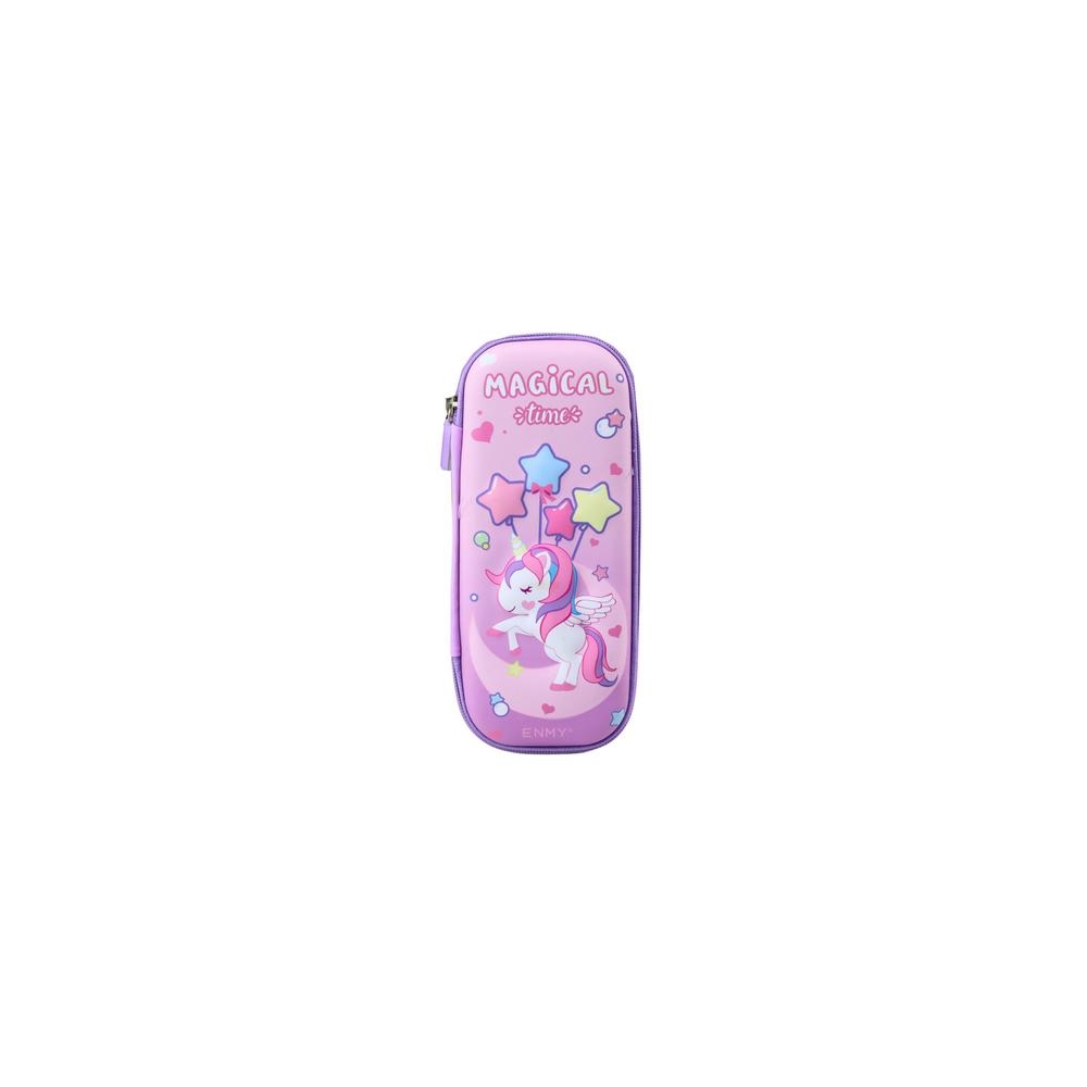 3D pieštukinė Vienaragis Nesulankstoma Violetinė 23x10x5 cm