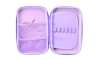 Large Unicorn Pencil Case, 3D, Purple, 23x15x5 cm
