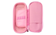 Pink Pencil Case with 3D Unicorn Two-compartment 24 cm x 11 cm x 7 cm