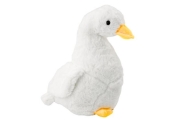 Balta pliušinė žąsis talismanas Cuddly Plush Plush Antis 30cm