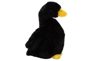 Black Plush Goose Mascot Cuddly Plush Duck 30cm