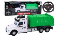 Remote Controlled RC Garbage Truck Green Lights Sounds