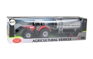 Agricultural Tractor Excavator with Tanker Drive Red