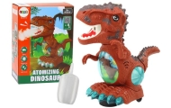 Dinosaur Dancing Obstacle Sensor Lights Sounds Brown