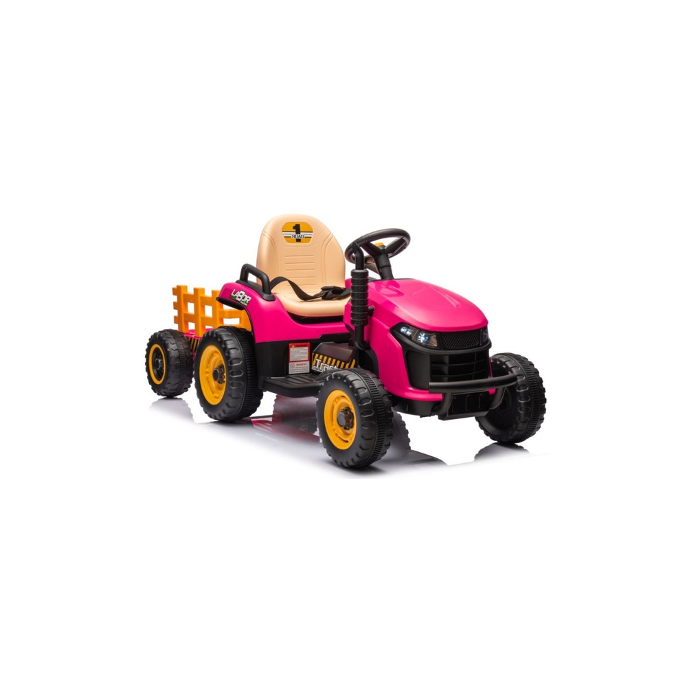 Elektrinis traktorius BBH-030, Pink-Elektromobiliai vaikams, Traktoriai-e-vaikas