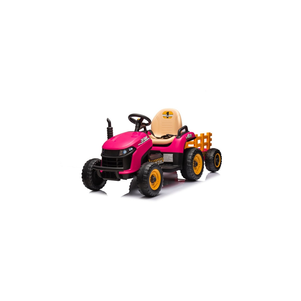 Elektrinis traktorius BBH-030, Pink-Elektromobiliai vaikams, Traktoriai-e-vaikas